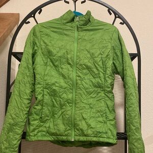 Marmot Women's Bright Green Packable Puffer Jacket